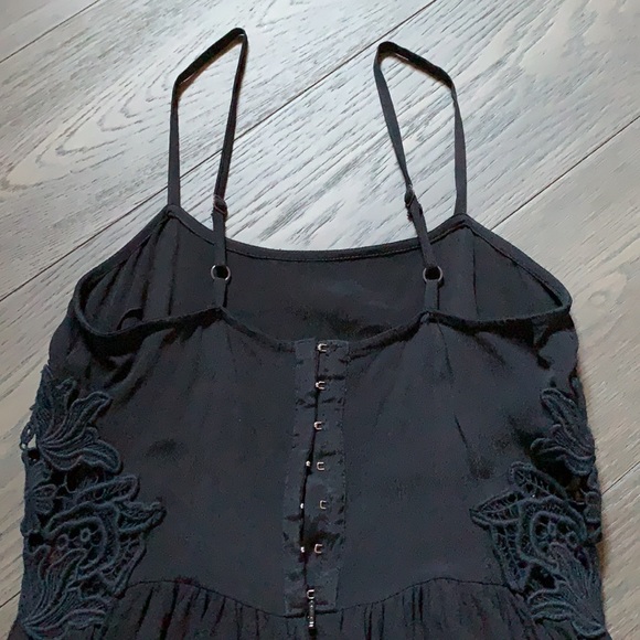 Topshop Black side cut out dress size 2 - Picture 3 of 4